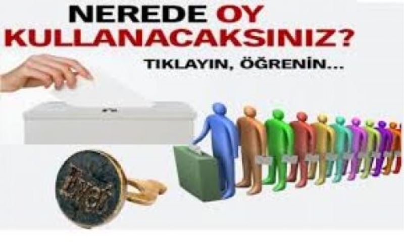 Nerde oy kullanacaksınız? Tıkla-Öğren