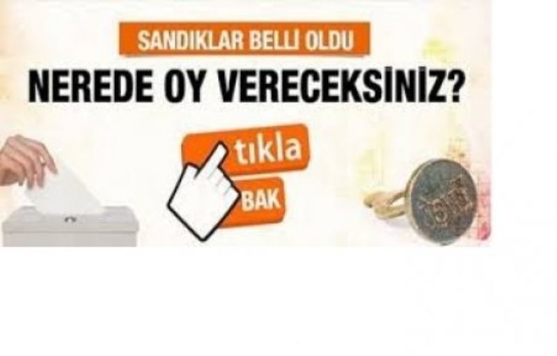 Nerede oy kullanacağım?