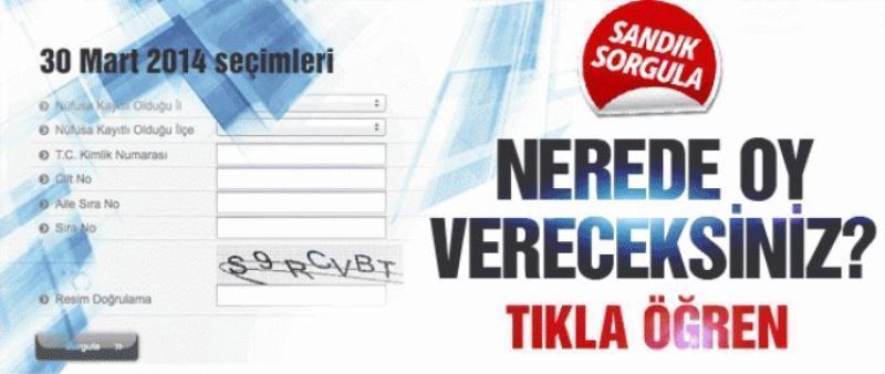 Nerede oy kullanacaksınız?