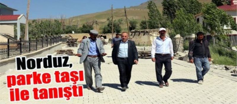 Norduz, parke taşı ile tanıştı