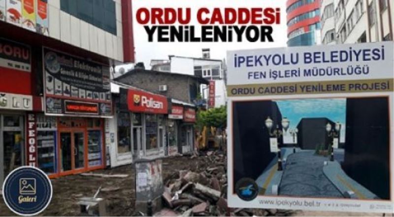 Ordu Caddesi yeni çehresine kavuşuyor