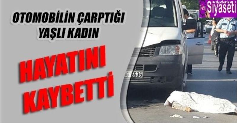 Otomobilin çarptığı yaşlı kadın hayatını kaybetti