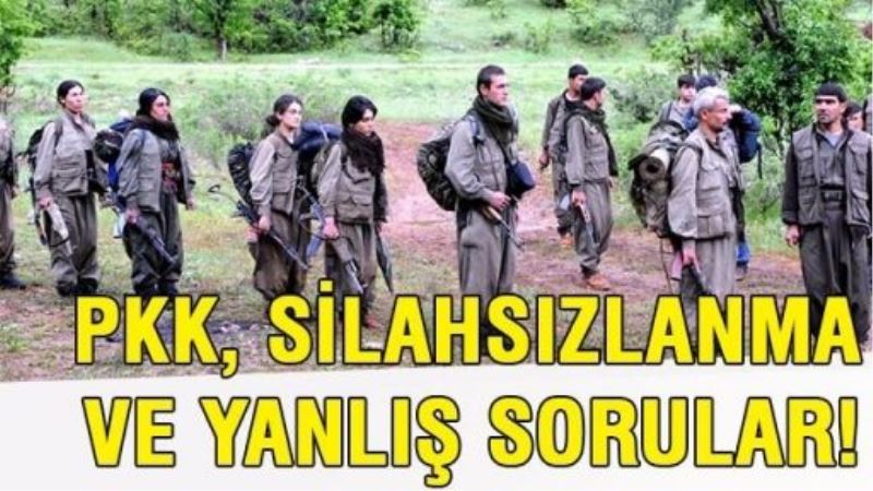 PKK, silahsızlanma ve yanlış sorular!