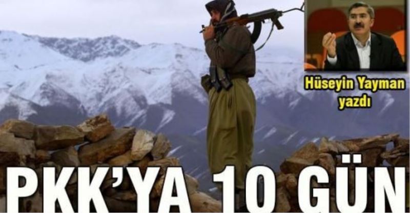 PKK'ya 10 gün