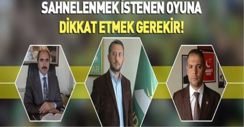 SAHNELENMEK İSTENEN OYUNA DİKKAT ETMEK GEREKİR!