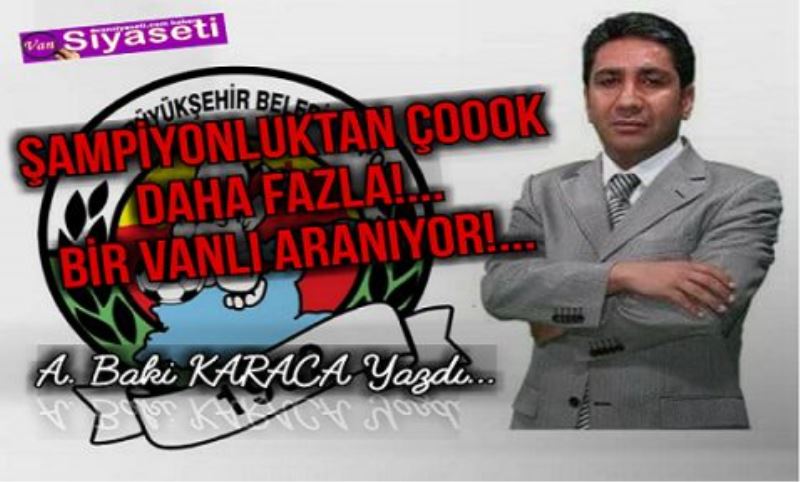  ŞAMPİYONLUKTAN ÇOOOK DAHA FAZLA!...