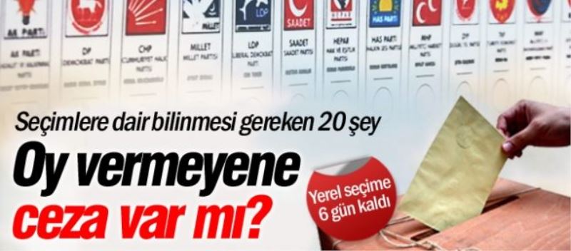 Seçimleri öncesi bilmeniz gereken 20 şey