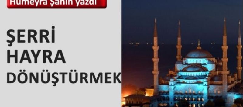 Şerri hayra dönüştürmek