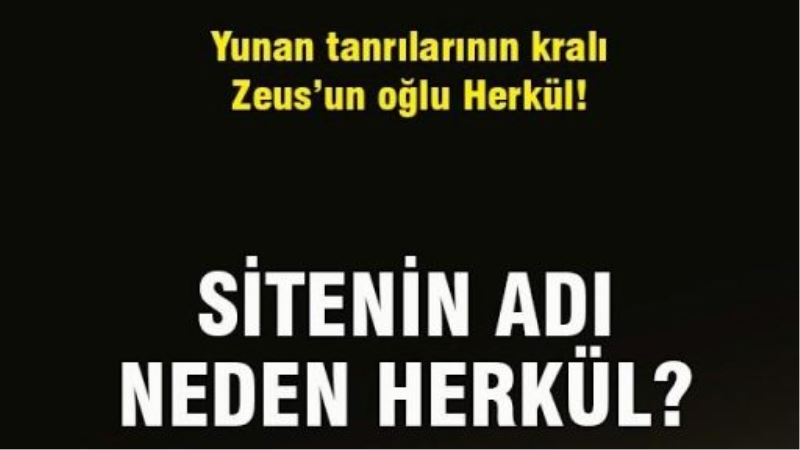 Sitenin adı neden Herkül?