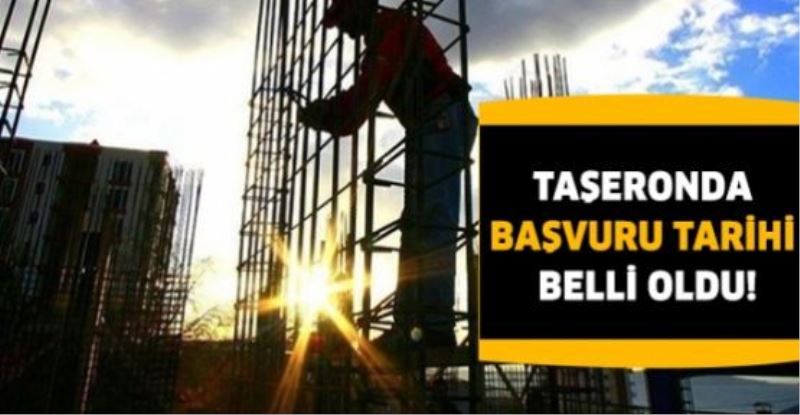 Taşeronda başvuru tarihi belli oldu!