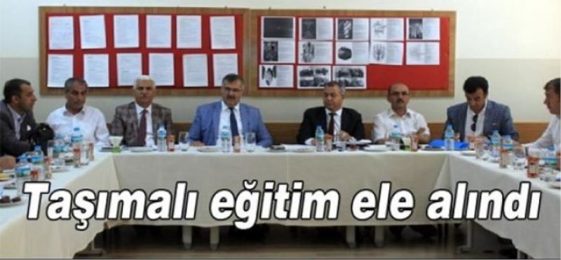 Taşımalı eğitim ele alındı