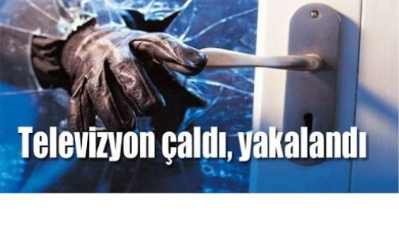 Televizyon çaldı, yakalandı