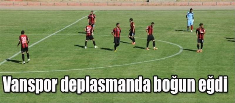 Temsilcimiz Vanspor, deplasmanda boyun eğdi