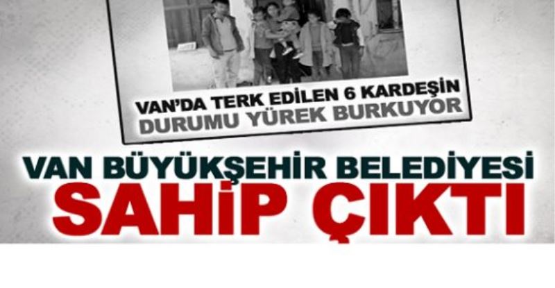 Terk edilen kardeşlere Büyükşehir şefkati...