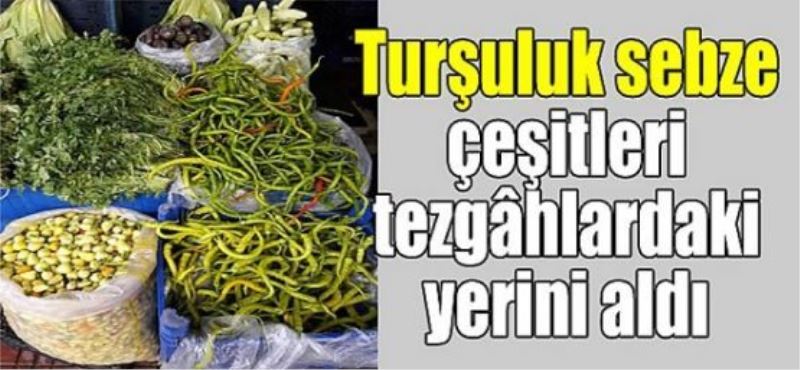 Turşuluk sebze çeşitleri tezgâhlardaki yerini aldı