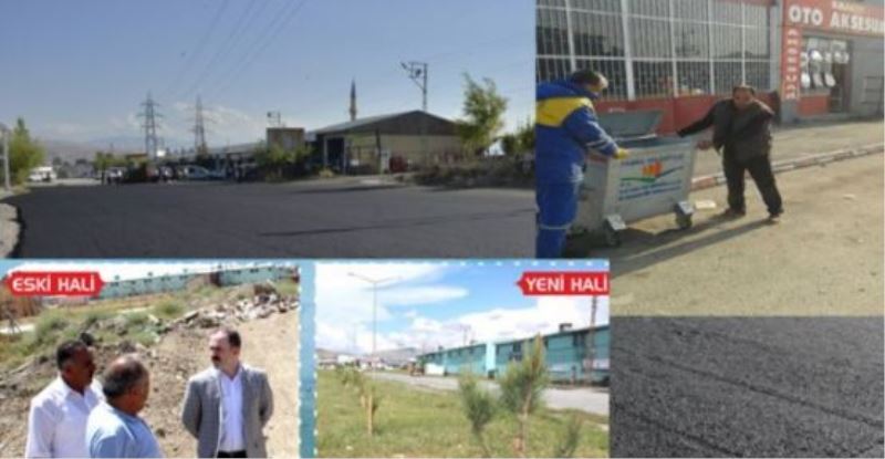 Tuşba Belediyesi’nin sanayi sitesindeki çalışmaları sürüyor