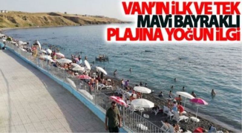 Tuşba’daki plaja yoğun ilgi…