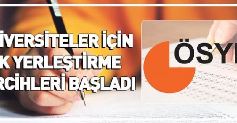 Üniversiteler için ek yerleştirme tercihleri başladı