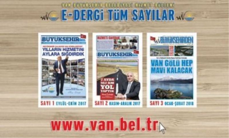 Van Büyükşehir Belediyesi’nden e-dergi…