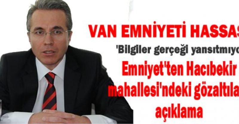 Van Emniyet müdürlüğü