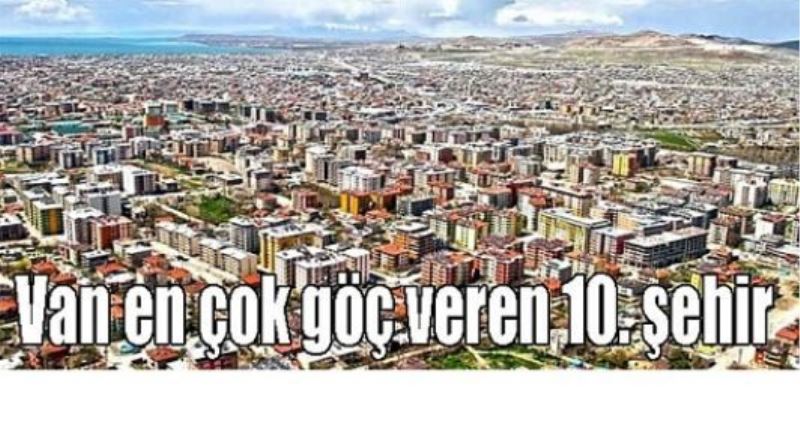 Van en çok göç veren 10. şehir