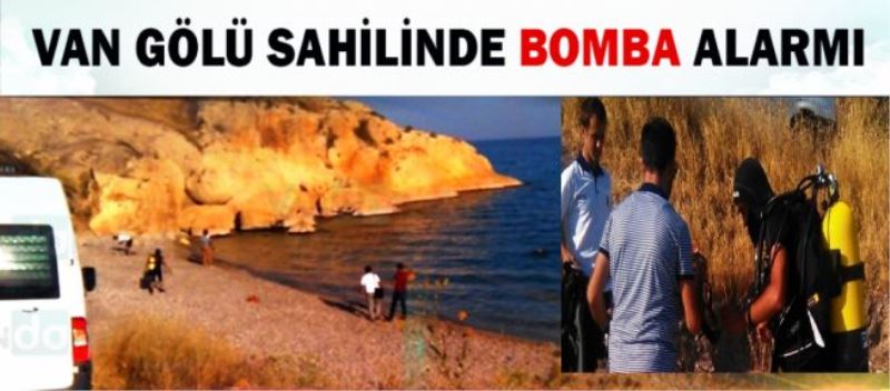 Van gölü sahiline el yapımı bomba düzeneği