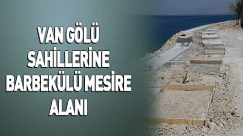 VAN GÖLÜ SAHİLLERİNE BARBEKÜLÜ MESİRE ALANI