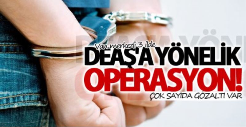 Van merkezli DEAŞ operasyonu: 22 gözaltı 