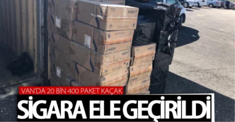 Van’da 20 bin 400 paket kaçak sigara ele geçirildi 