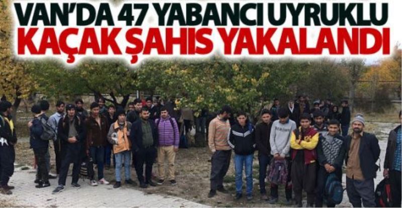 Van’da 47 yabancı uyruklu kaçak şahıs yakalandı