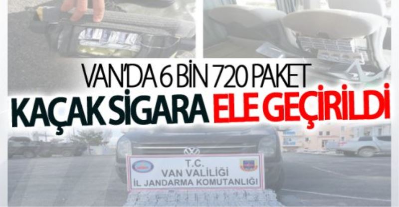 Van’da 6 bin 720 paket kaçak sigara ele geçirildi