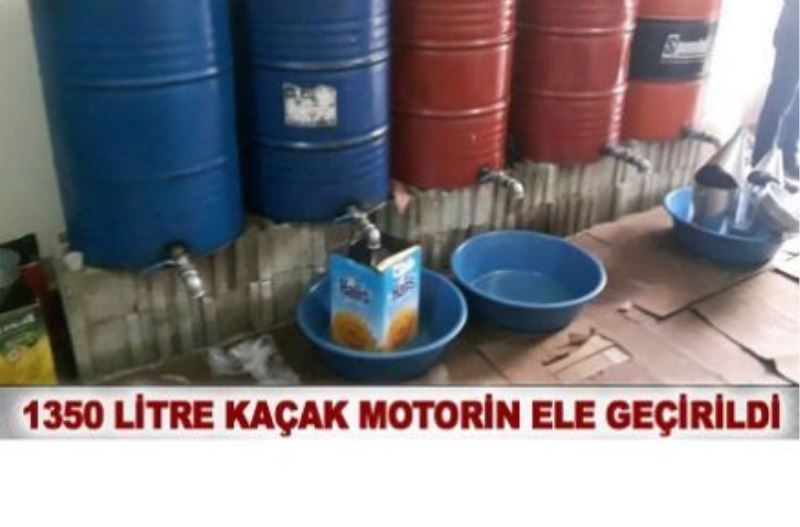 Van’da bir depoda bin 350 litre kaçak motorin ele geçirildi