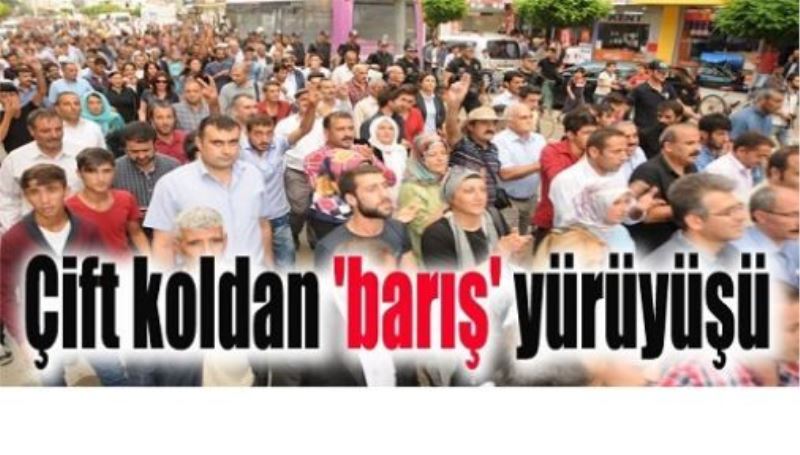 Van’da çift koldan ‘barış’ yürüyüşü