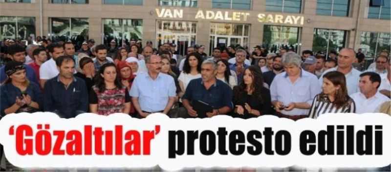 Van’da ‘gözaltılar’ protesto edildi