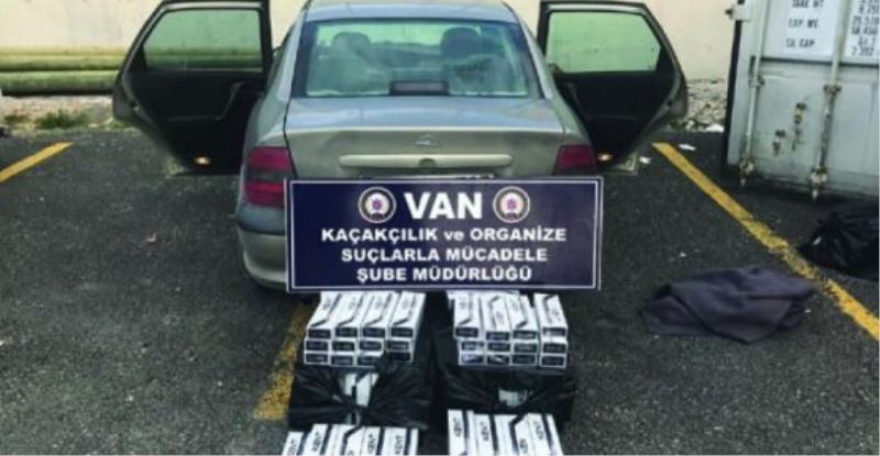 Van’da kaçak sigara operasyonu