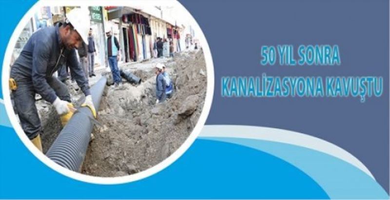 Van’da kent merkez kanalizasyona kavuşuyor