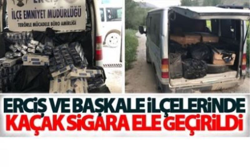 Van’ın Başkale ilçesinde 15 bin paket kaçak sigara ele geçirildi