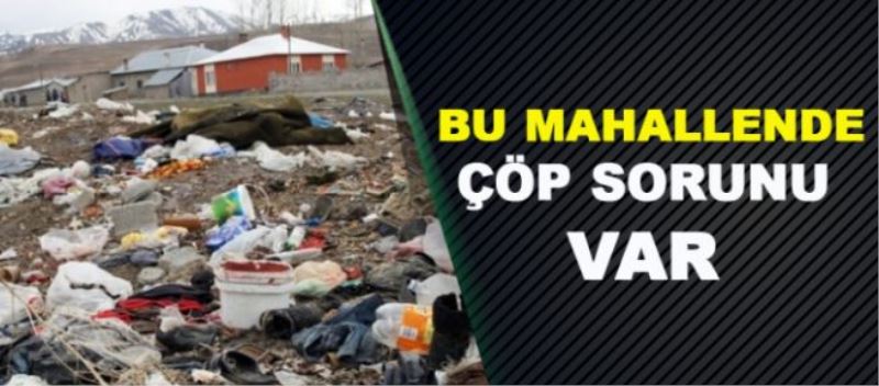 Vanın Erçek Mahallesinde Çöp Sıkıntısı