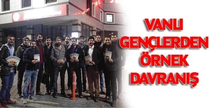   Vanlı gençlerden örnek davranış