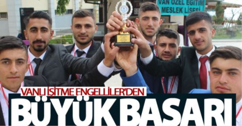 Vanlı işitme engelliler Türkiye şampiyonu oldu