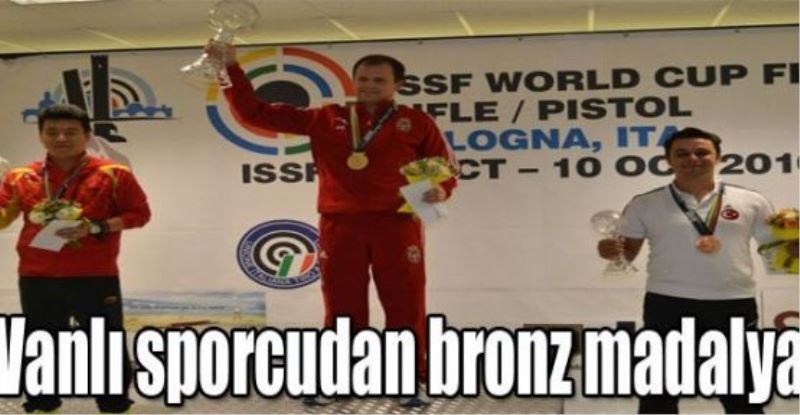 Vanlı sporcudan bronz madalya