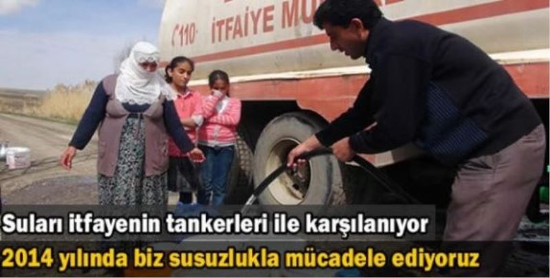 Yıllardır suları tankerle karşılanan mahallenin umudu BDP